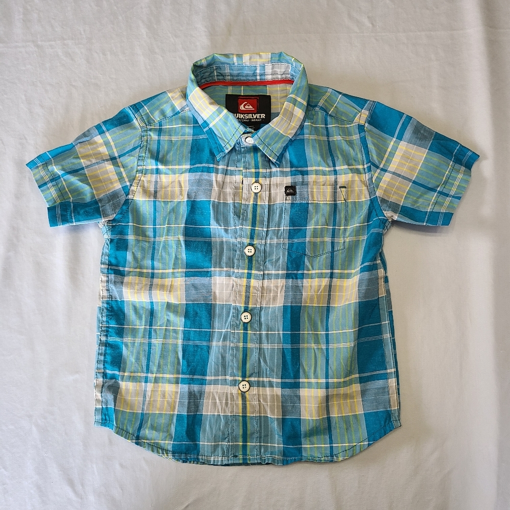 24m button down short sleeve quicksilver